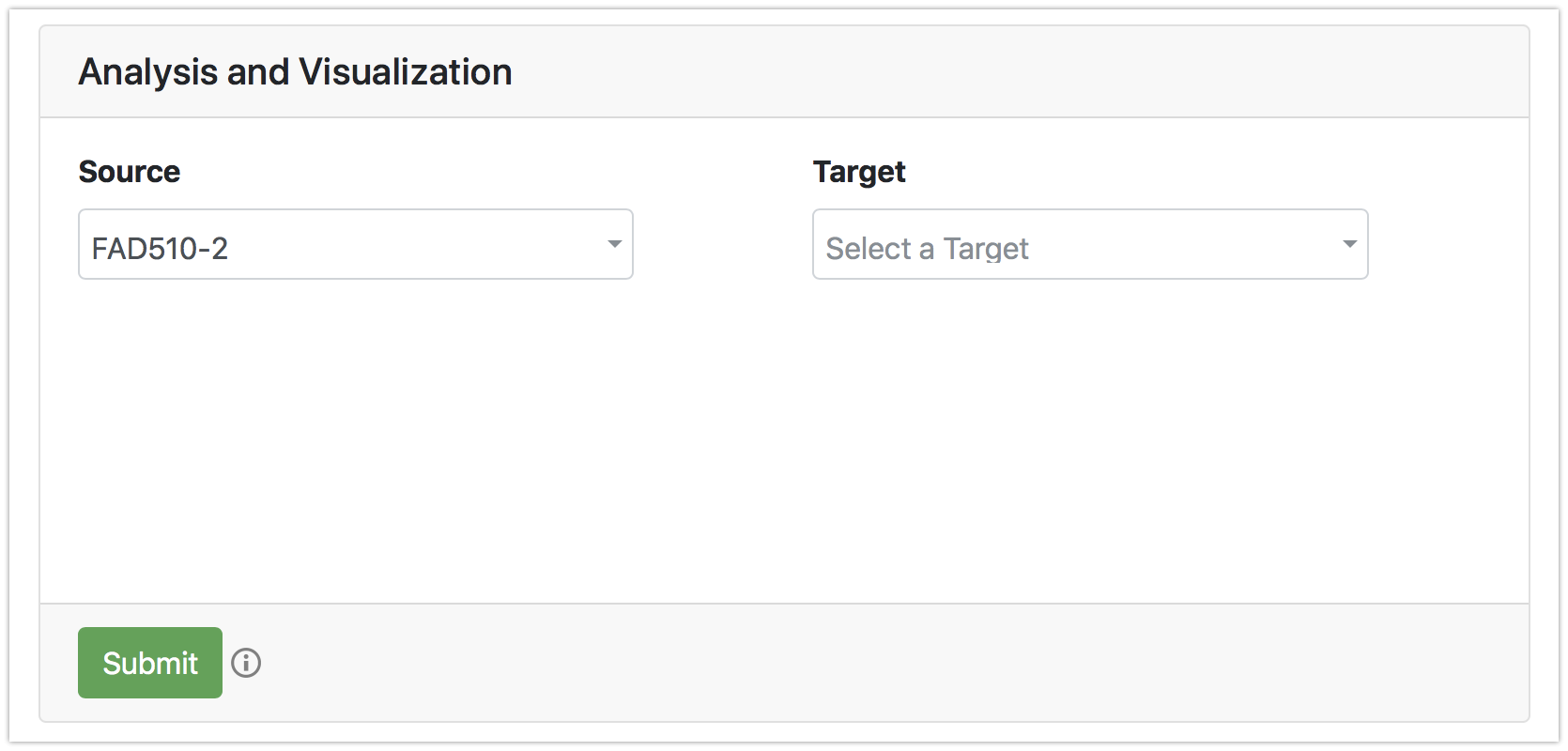 Specify source and, optionally, target